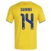 Colombia VM 2026 Jhon Durán #14 Hemmatröja Colombia VM 2026 Jhon Durán #14 Hemmatröja